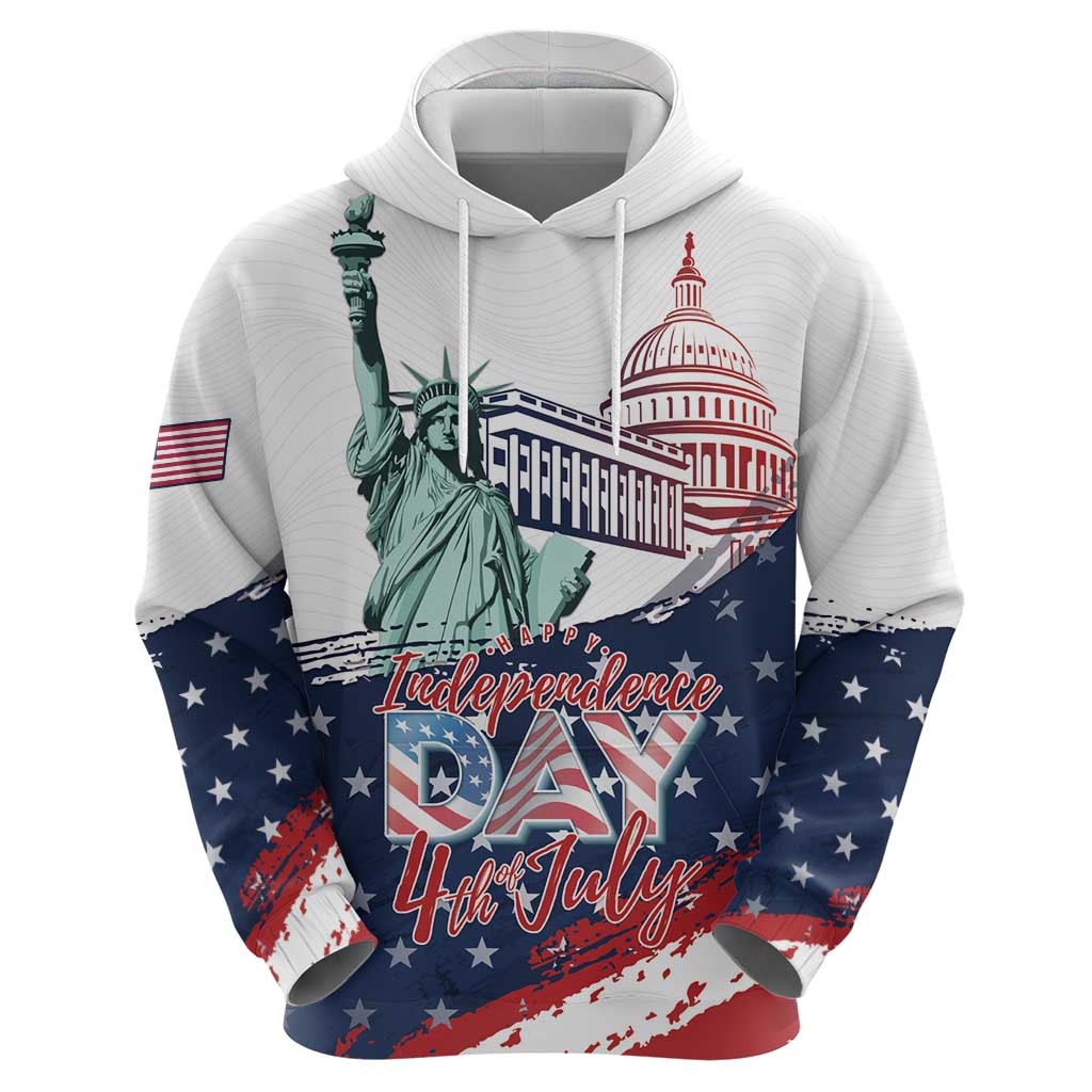 Personalized Fourth Of July Zip Hoodie Happy USA Independence Day
