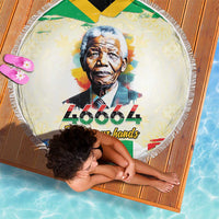 Nelson Mandela International Day 46664 Beach Blanket Its In Our Hands - Batik Pattern