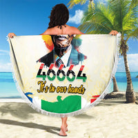 Nelson Mandela International Day 46664 Beach Blanket Its In Our Hands - Batik Pattern