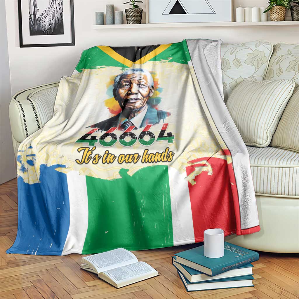 Nelson Mandela International Day 46664 Blanket Its In Our Hands - Batik Pattern