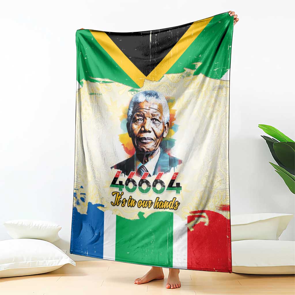 Nelson Mandela International Day 46664 Blanket Its In Our Hands - Batik Pattern