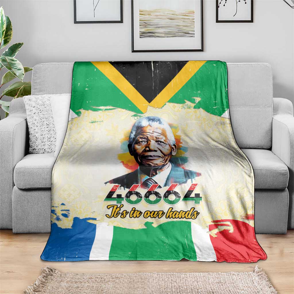Nelson Mandela International Day 46664 Blanket Its In Our Hands - Batik Pattern
