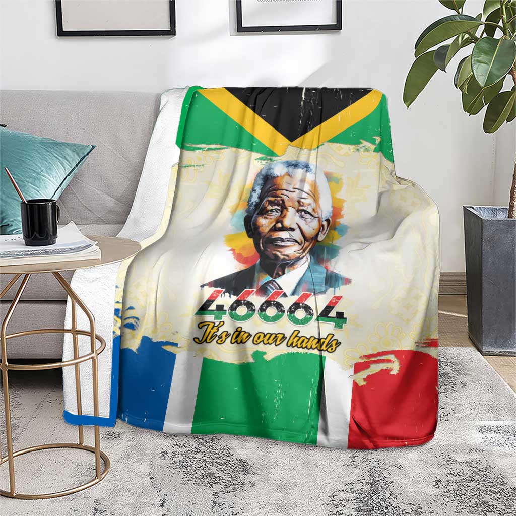 Nelson Mandela International Day 46664 Blanket Its In Our Hands - Batik Pattern