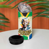Nelson Mandela International Day 46664 4 in 1 Can Cooler Tumbler Its In Our Hands - Batik Pattern