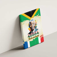 Nelson Mandela International Day 46664 Canvas Wall Art Its In Our Hands - Batik Pattern