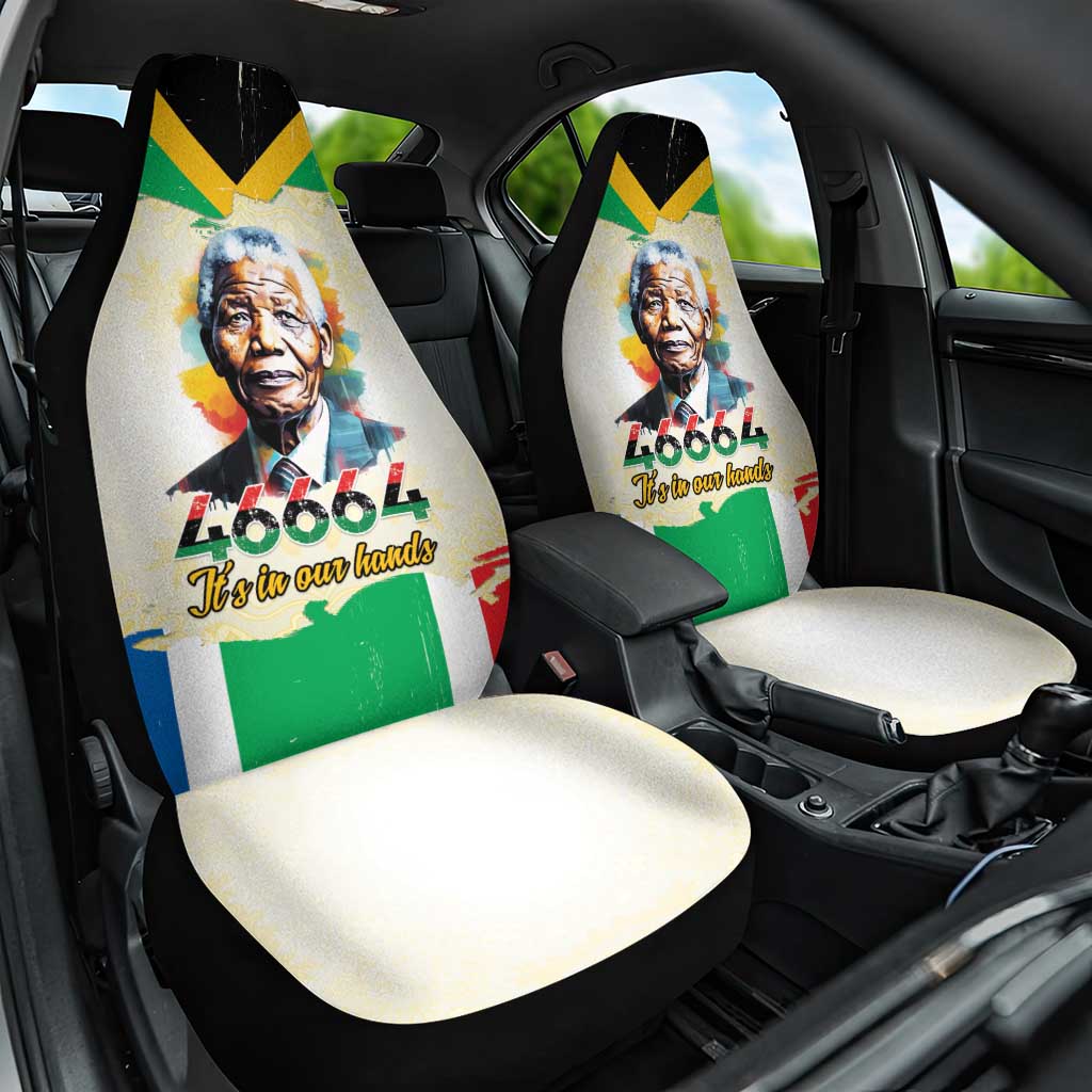 Nelson Mandela International Day 46664 Car Seat Cover Its In Our Hands - Batik Pattern