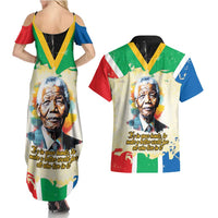 Nelson Mandela International Day 46664 Couples Matching Summer Maxi Dress and Hawaiian Shirt Its In Our Hands - Batik Pattern