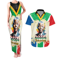 Nelson Mandela International Day 46664 Couples Matching Tank Maxi Dress and Hawaiian Shirt Its In Our Hands - Batik Pattern