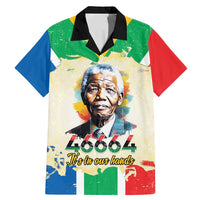 Nelson Mandela International Day 46664 Family Matching Mermaid Dress and Hawaiian Shirt Its In Our Hands - Batik Pattern