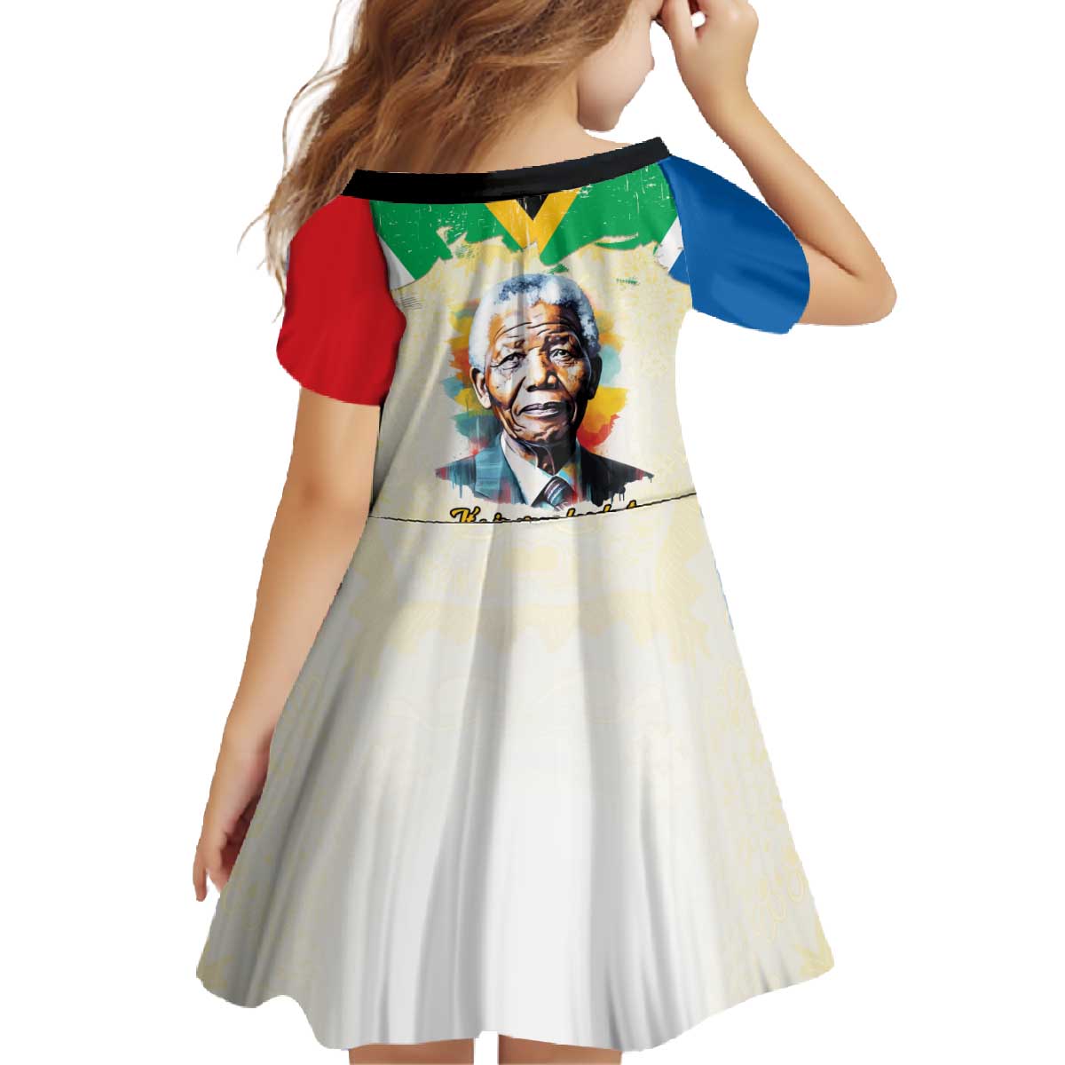 Nelson Mandela International Day 46664 Family Matching Off The Shoulder Long Sleeve Dress and Hawaiian Shirt Its In Our Hands - Batik Pattern
