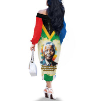 Nelson Mandela International Day 46664 Family Matching Off The Shoulder Long Sleeve Dress and Hawaiian Shirt Its In Our Hands - Batik Pattern