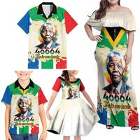 Nelson Mandela International Day 46664 Family Matching Off Shoulder Maxi Dress and Hawaiian Shirt Its In Our Hands - Batik Pattern