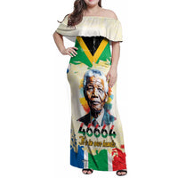 Nelson Mandela International Day 46664 Family Matching Off Shoulder Maxi Dress and Hawaiian Shirt Its In Our Hands - Batik Pattern