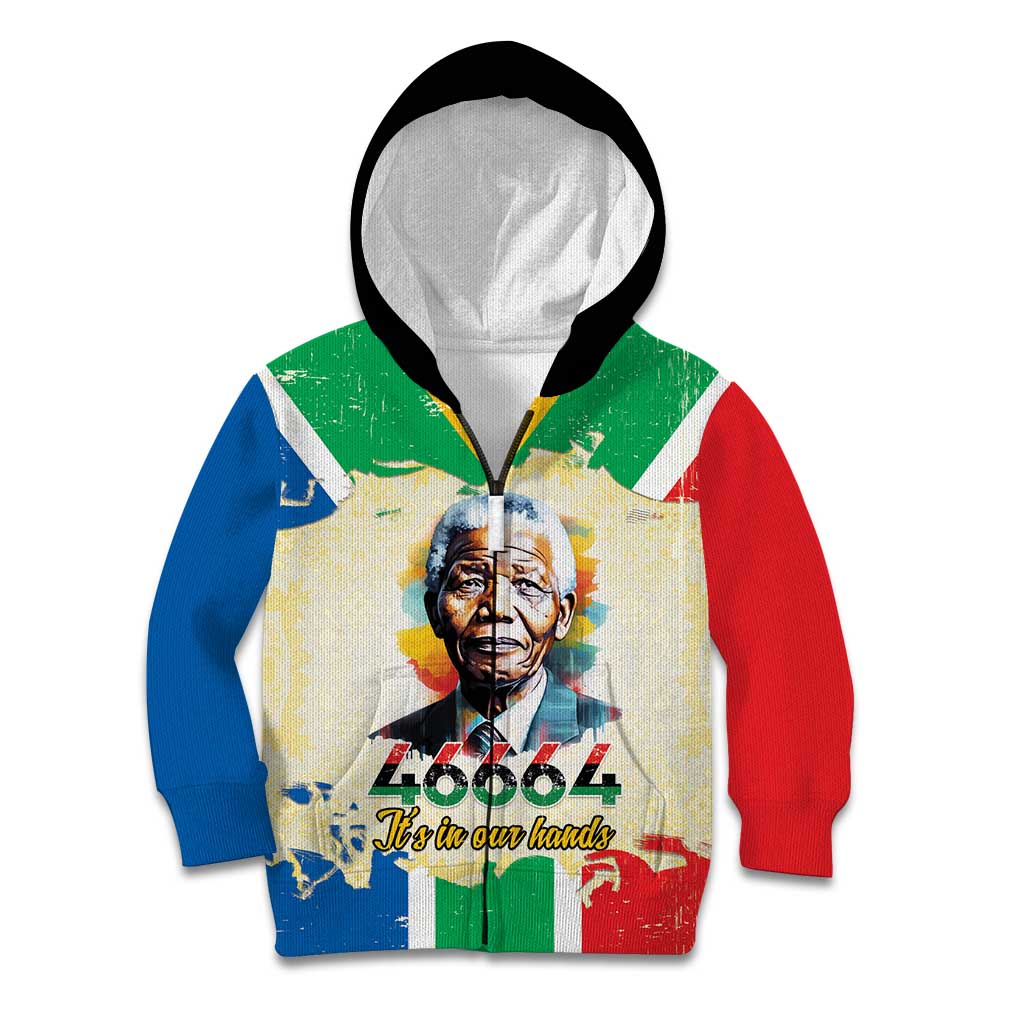 Nelson Mandela International Day 46664 Kid Hoodie Its In Our Hands - Batik Pattern