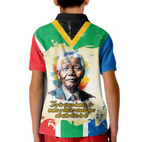 Nelson Mandela International Day 46664 Kid Polo Shirt Its In Our Hands - Batik Pattern