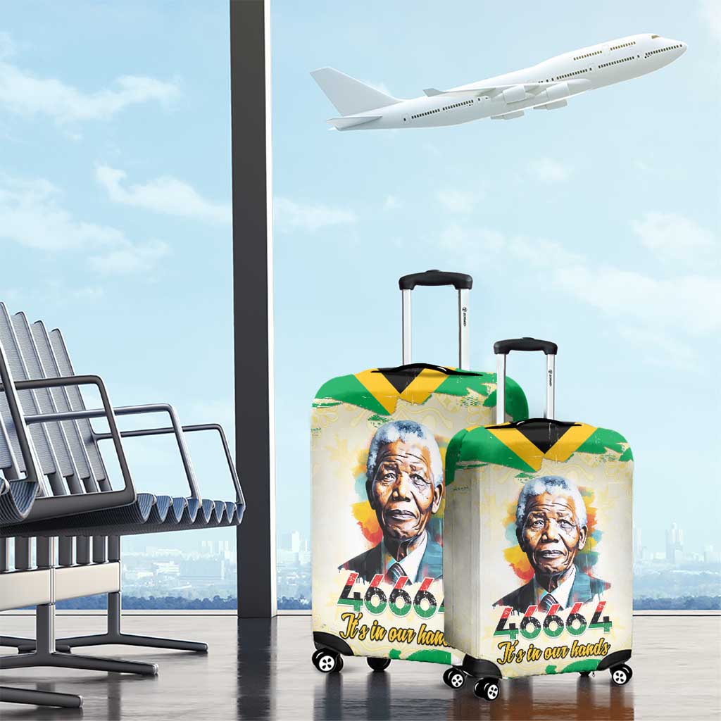 Nelson Mandela International Day 46664 Luggage Cover Its In Our Hands - Batik Pattern