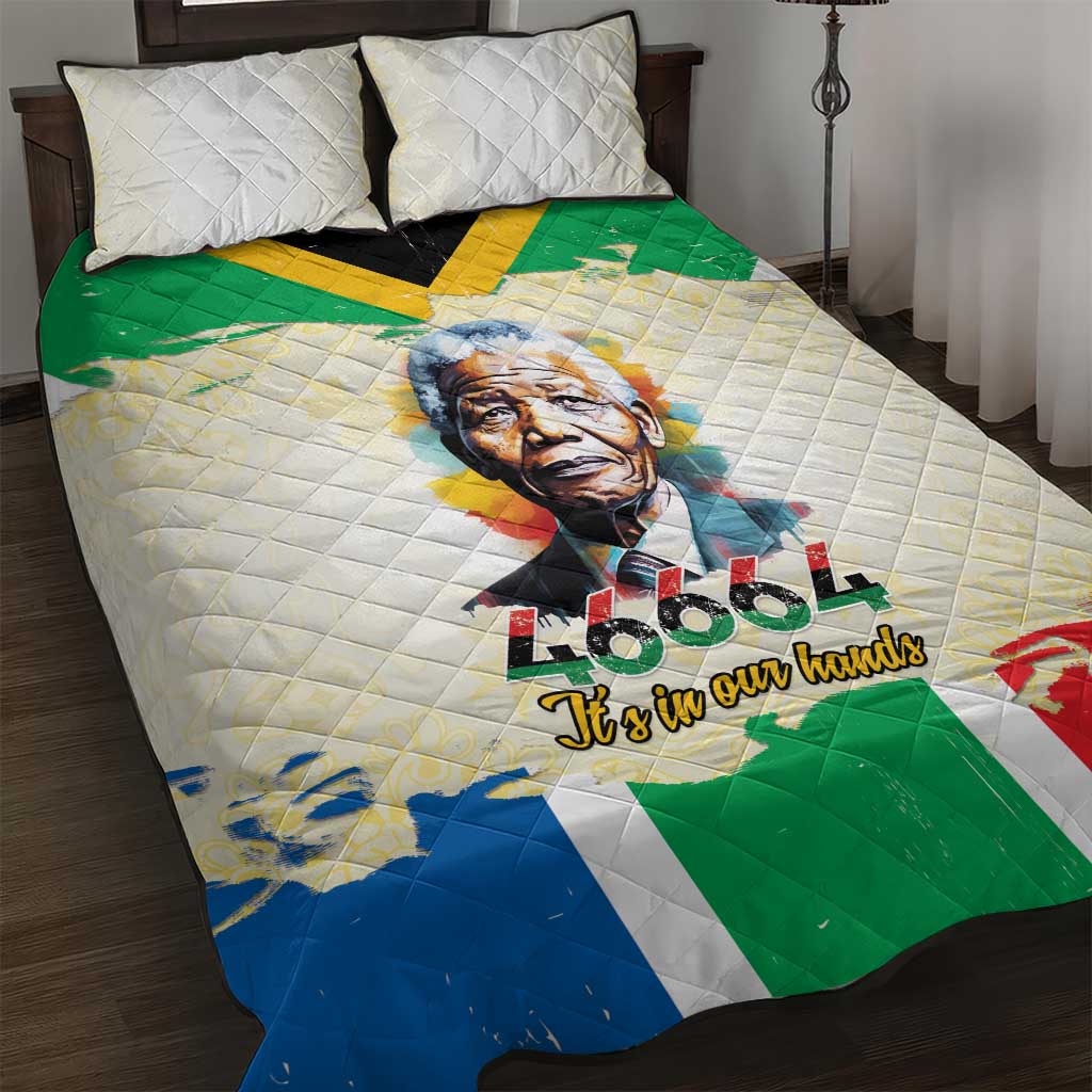 Nelson Mandela International Day 46664 Quilt Bed Set Its In Our Hands - Batik Pattern