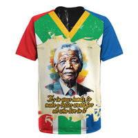 Nelson Mandela International Day 46664 Rugby Jersey Its In Our Hands - Batik Pattern