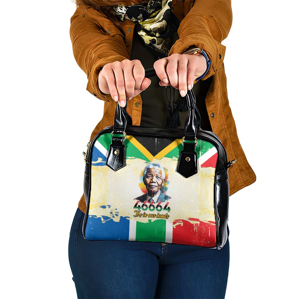 Nelson Mandela International Day 46664 Shoulder Handbag Its In Our Hands - Batik Pattern