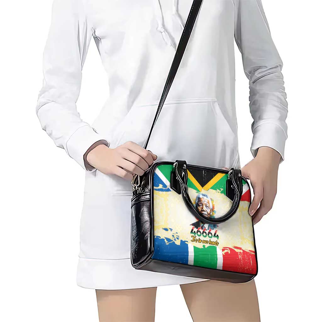 Nelson Mandela International Day 46664 Shoulder Handbag Its In Our Hands - Batik Pattern