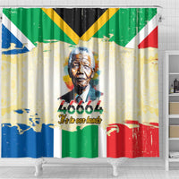 Nelson Mandela International Day 46664 Shower Curtain Its In Our Hands - Batik Pattern
