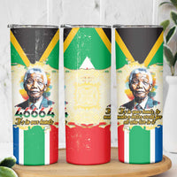 Nelson Mandela International Day 46664 Skinny Tumbler Its In Our Hands - Batik Pattern