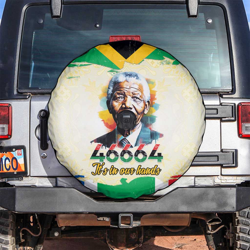 Nelson Mandela International Day 46664 Spare Tire Cover Its In Our Hands - Batik Pattern