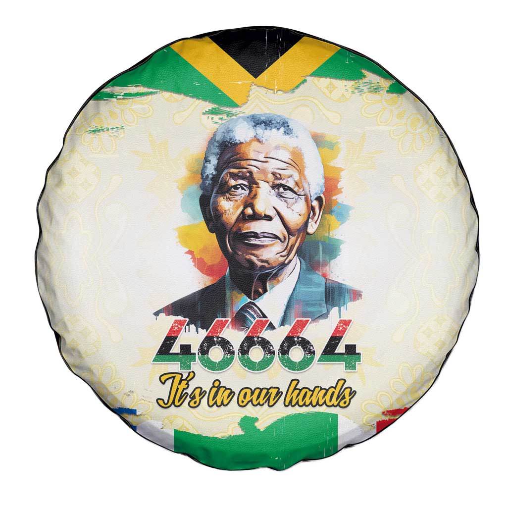 Nelson Mandela International Day 46664 Spare Tire Cover Its In Our Hands - Batik Pattern