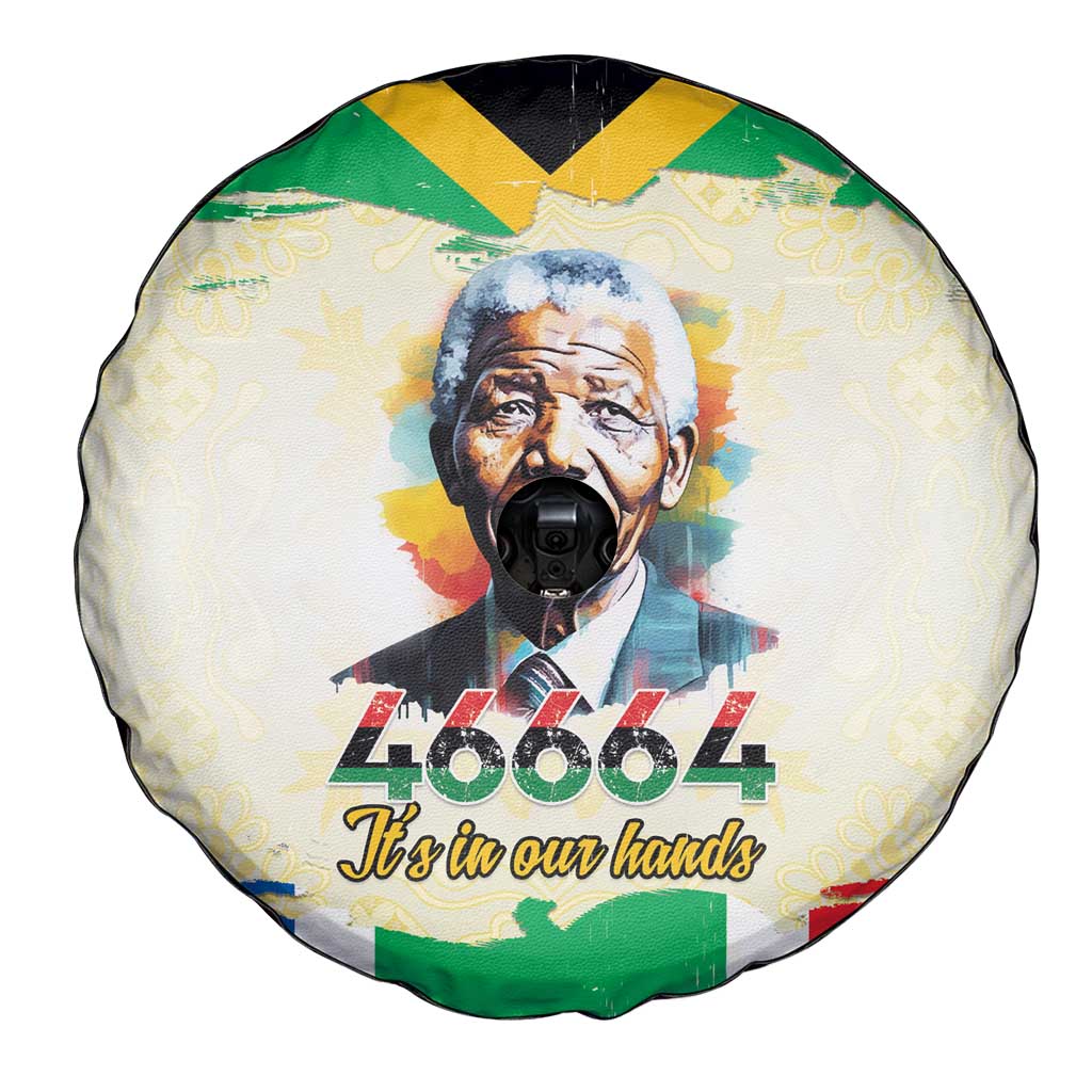 Nelson Mandela International Day 46664 Spare Tire Cover Its In Our Hands - Batik Pattern