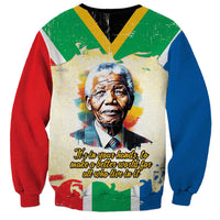 Nelson Mandela International Day 46664 Sweatshirt Its In Our Hands - Batik Pattern