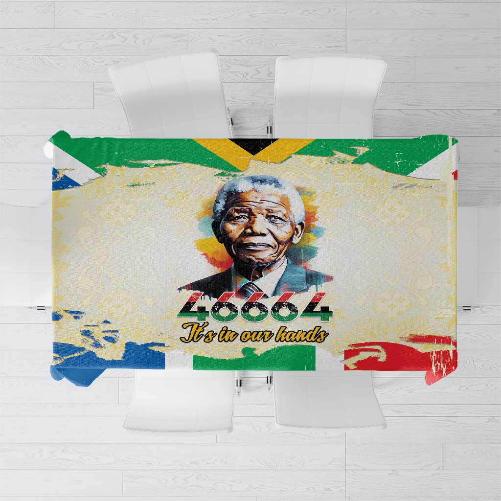 Nelson Mandela International Day 46664 Tablecloth Its In Our Hands - Batik Pattern