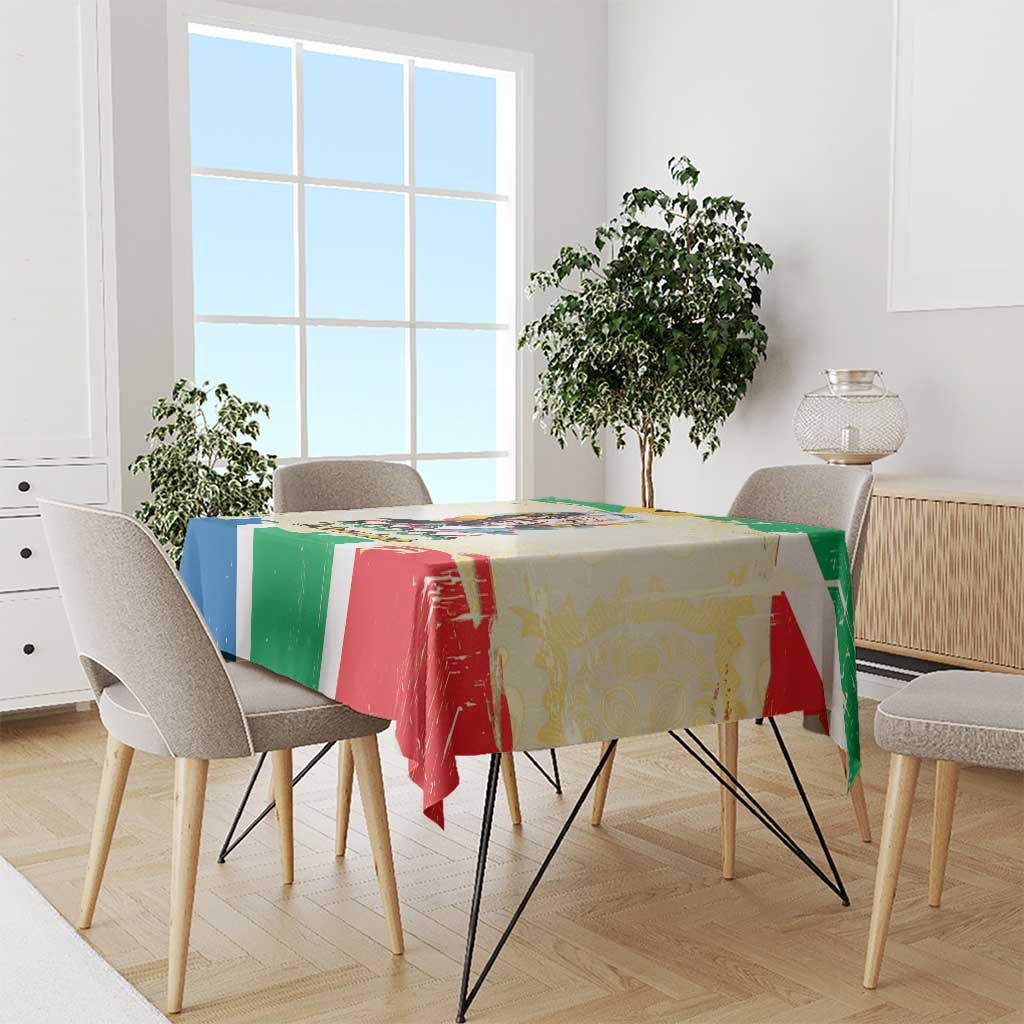 Nelson Mandela International Day 46664 Tablecloth Its In Our Hands - Batik Pattern