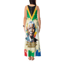 Nelson Mandela International Day 46664 Tank Maxi Dress Its In Our Hands - Batik Pattern