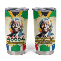 Nelson Mandela International Day 46664 Tumbler Cup Its In Our Hands - Batik Pattern