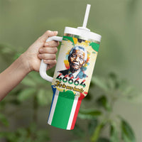 Nelson Mandela International Day 46664 Tumbler With Handle Its In Our Hands - Batik Pattern