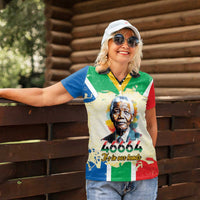 Nelson Mandela International Day 46664 Women Polo Shirt Its In Our Hands - Batik Pattern