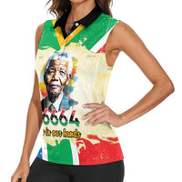 Nelson Mandela International Day 46664 Women Sleeveless Polo Shirt Its In Our Hands - Batik Pattern