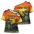 Personalized Alligator Alcatraz Cross Shoulder Shirt Gator Island Prison Retro Sunset - Wonder Print Shop