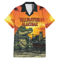 Personalized Alligator Alcatraz Family Matching Mermaid Dress and Hawaiian Shirt Gator Island Prison Retro Sunset - Wonder Print Shop