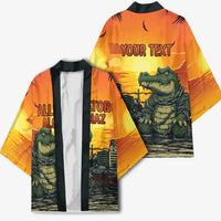 Personalized Alligator Alcatraz Kimono Gator Island Prison Retro Sunset - Wonder Print Shop