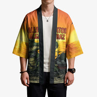 Personalized Alligator Alcatraz Kimono Gator Island Prison Retro Sunset - Wonder Print Shop