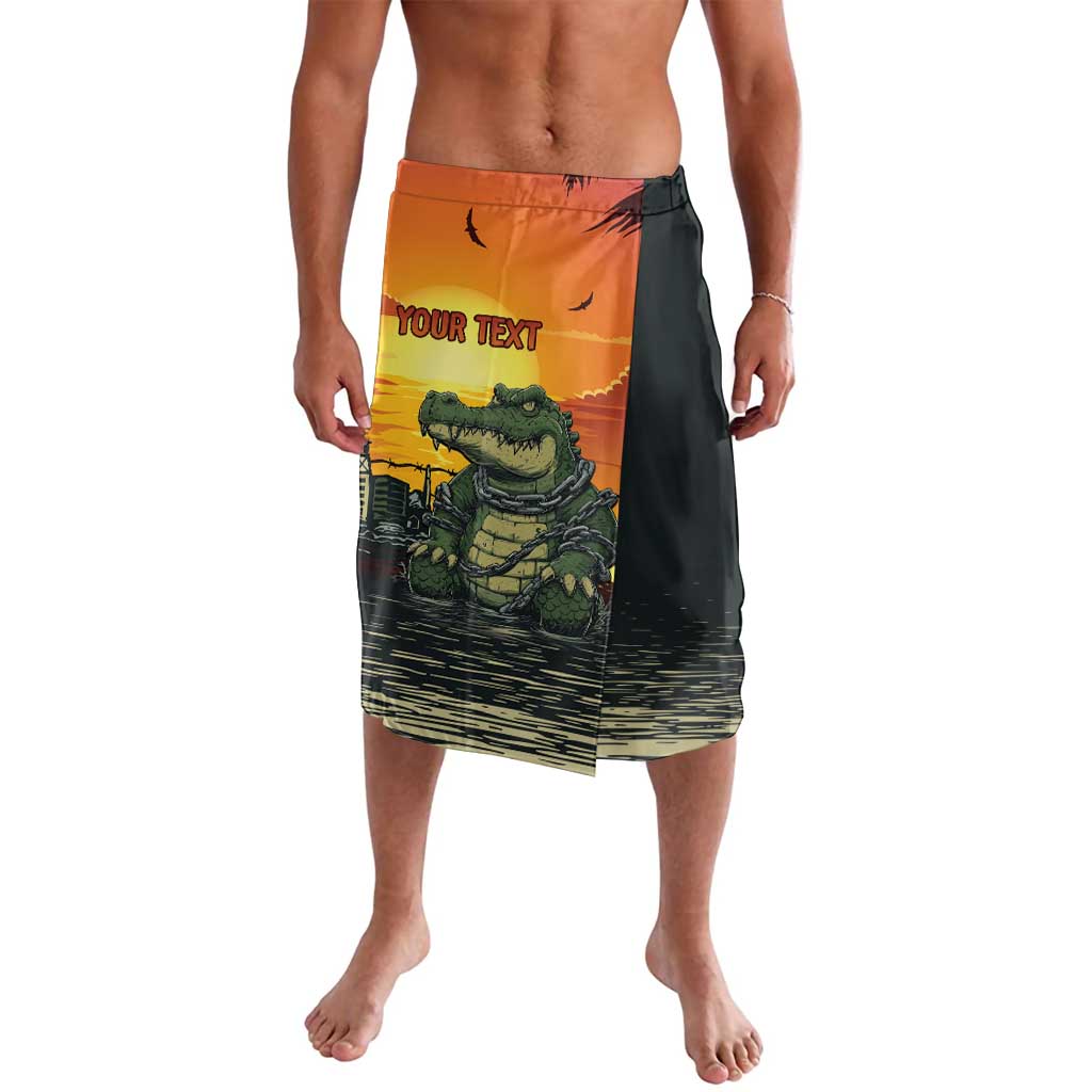 Personalized Alligator Alcatraz Lavalava Gator Island Prison Retro Sunset - Wonder Print Shop