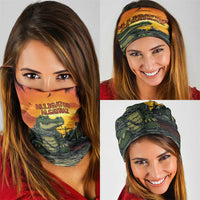Alligator Alcatraz Neck Gaiter Gator Island Prison Retro Sunset - Wonder Print Shop
