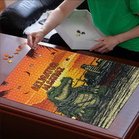 Alligator Alcatraz Puzzle Gator Island Prison Retro Sunset - Wonder Print Shop