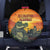 Alligator Alcatraz Spare Tire Cover Gator Island Prison Retro Sunset - Wonder Print Shop