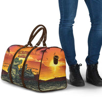 Alligator Alcatraz Travel Bag Gator Island Prison Retro Sunset - Wonder Print Shop