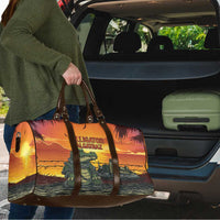 Alligator Alcatraz Travel Bag Gator Island Prison Retro Sunset - Wonder Print Shop
