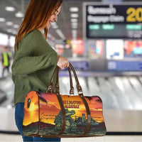 Alligator Alcatraz Travel Bag Gator Island Prison Retro Sunset - Wonder Print Shop