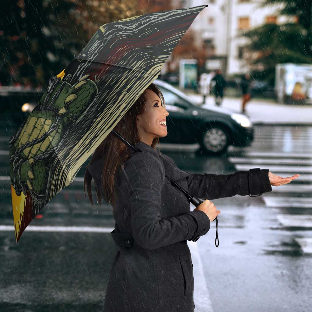 Alligator Alcatraz Umbrella Gator Island Prison Retro Sunset - Wonder Print Shop