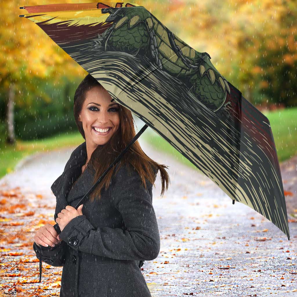 Alligator Alcatraz Umbrella Gator Island Prison Retro Sunset - Wonder Print Shop